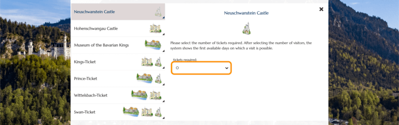人数選択のプルダウン（デフォルト）