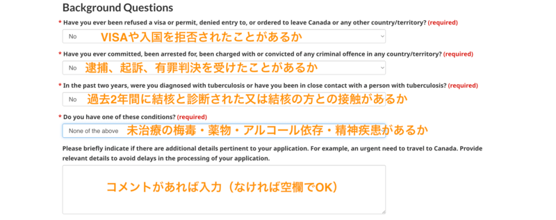 適格性に関する質問