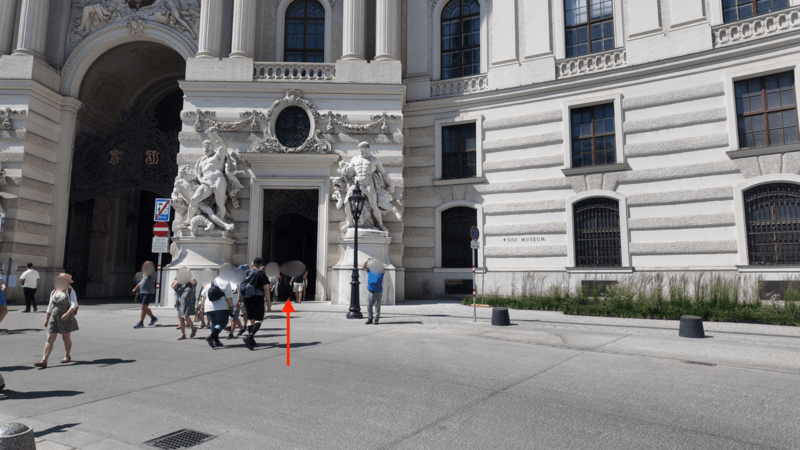 ホーフブルク王宮の入り口