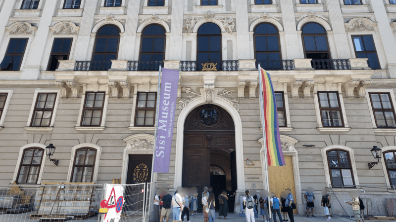 シシィ博物館内部への入場ゲート