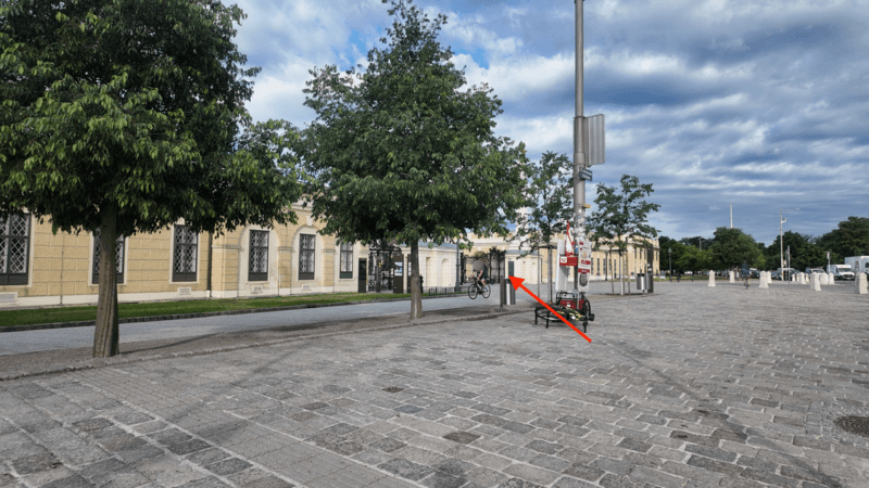横断歩道を渡った後の写真