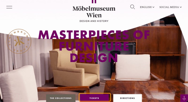 王宮家具博物館公式サイトのトップページ
