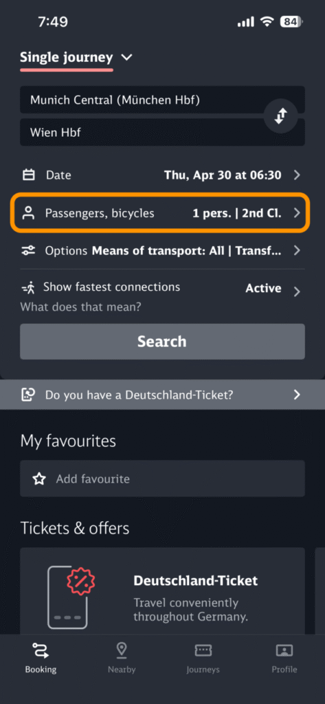 「Passengers, bisycles」エリア