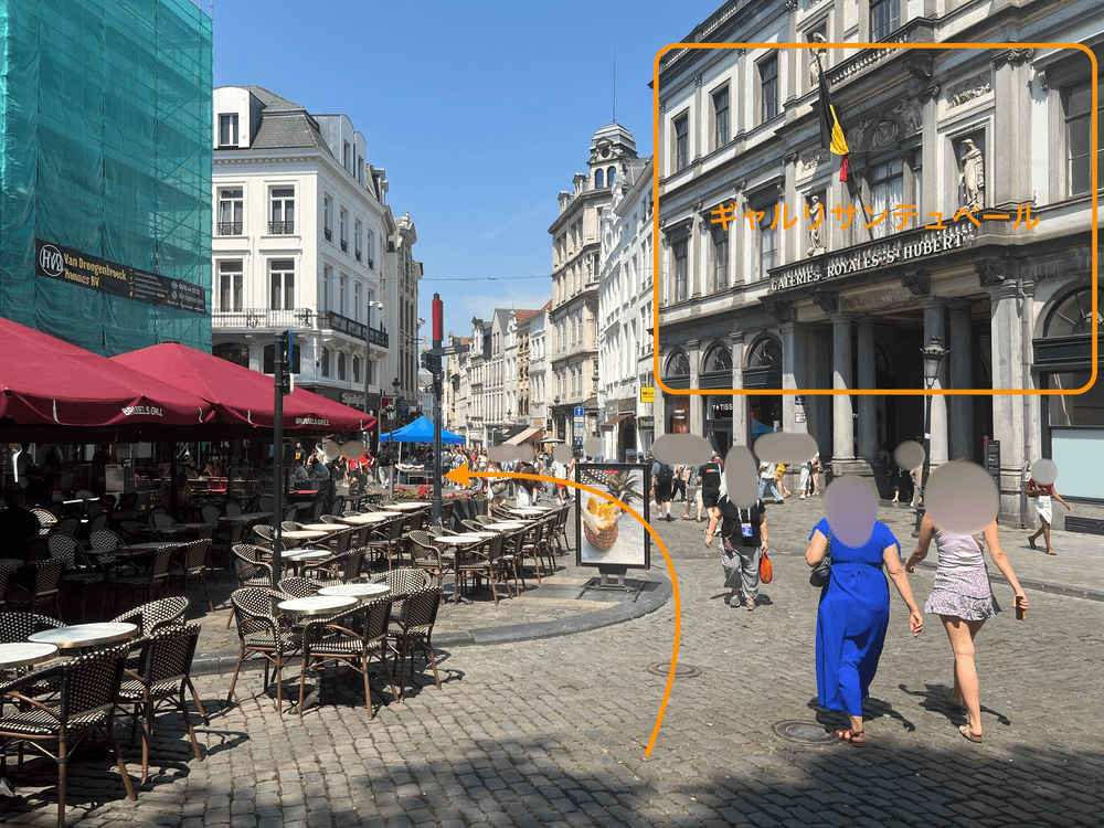 ギャルリサンテュベール前