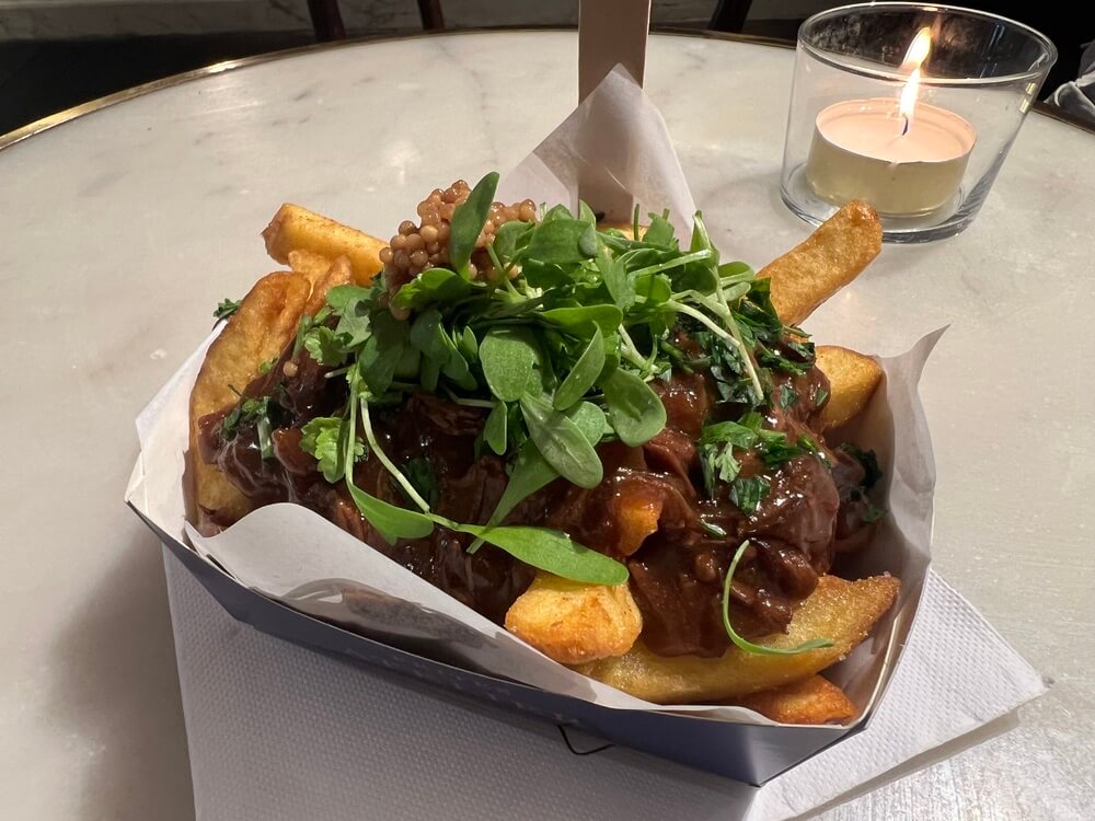 注文したメニュー：Flemish Beef Stew（合計12.92ユーロ）