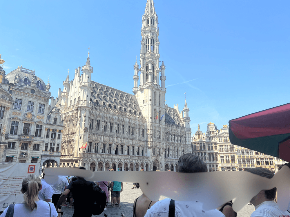 グランプラス広場と市庁舎（Hôtel de Ville）の外観