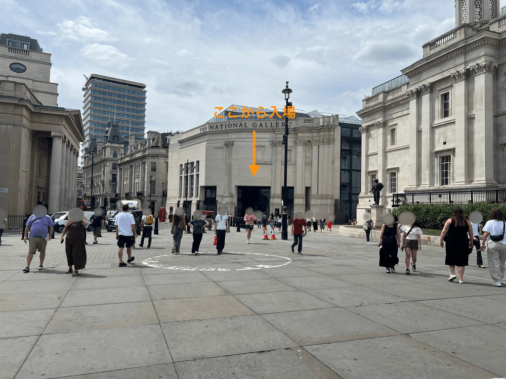 「Sainsbury Wing(セインズベリー・ウィング)」の建物